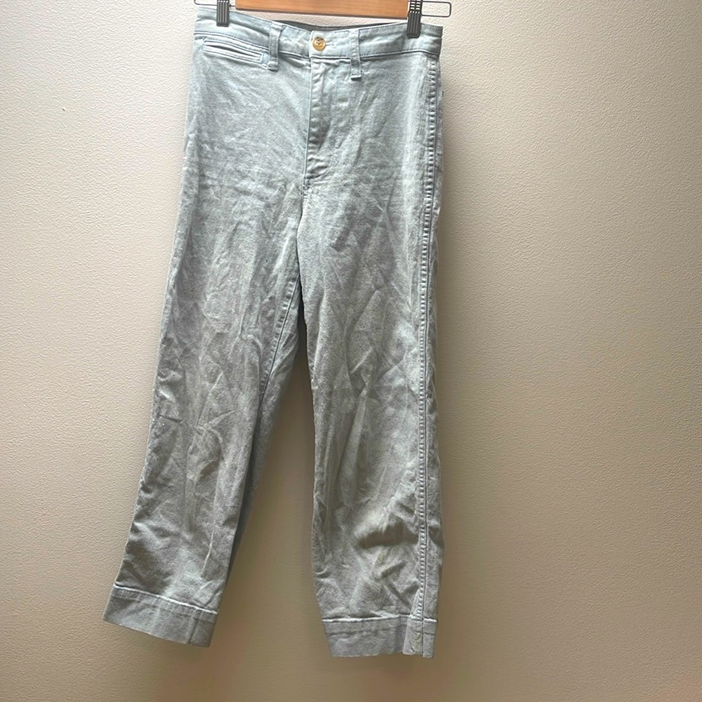 Madewell Light Wash Speckled Denim Pants - Size 24